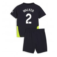 Fotbalové Dres Manchester City Kyle Walker #2 Dětské Venkovní 2024-25 Krátký Rukáv (+ trenýrky)